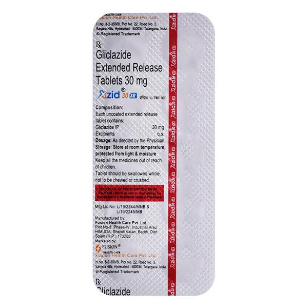 XZID 30 XR Tablet 10's : Price, Uses, Side Effects | Netmeds