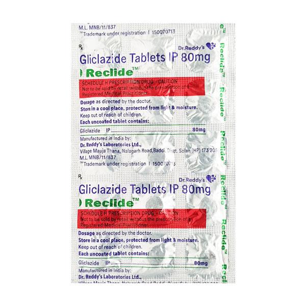 reclide 80mg tablet