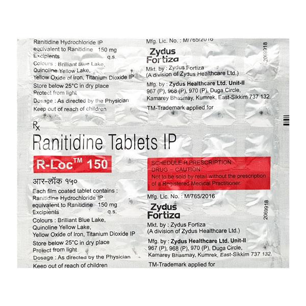 Buy R Loc 150mg Tablet 30'S Online at Upto 25% OFF | Netmeds