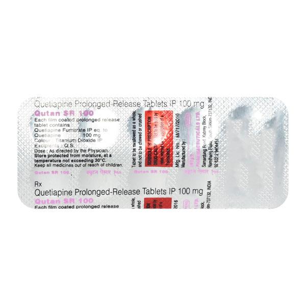 Qutan SR 100mg Tablet 10'S Price, Uses, Side effects, Substitutes | Netmeds