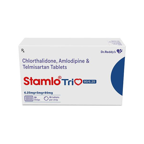 STAMLO TRIO 80/6.25 Tablet 15's Price, Uses, Side effects, Substitutes ...