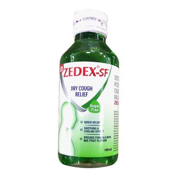 sugar⚮̈  Buy Zedex SF Sugar Free Cough Syrup 100ml Online at Upto 25% OFF