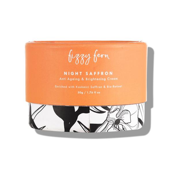 Buy Fizzy Fern Anti Ageing & Brightening Cream - Night Saffron 50 gm ...