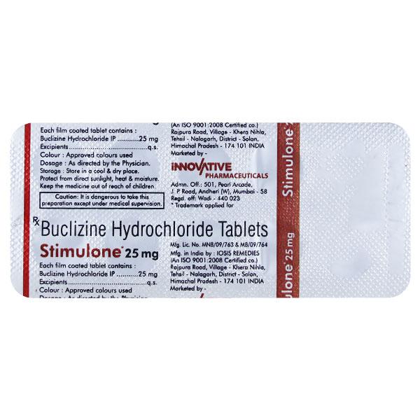 STIMULONE 25mg Tablet 10's - Price, Uses, Side Effects, and Substitutes ...
