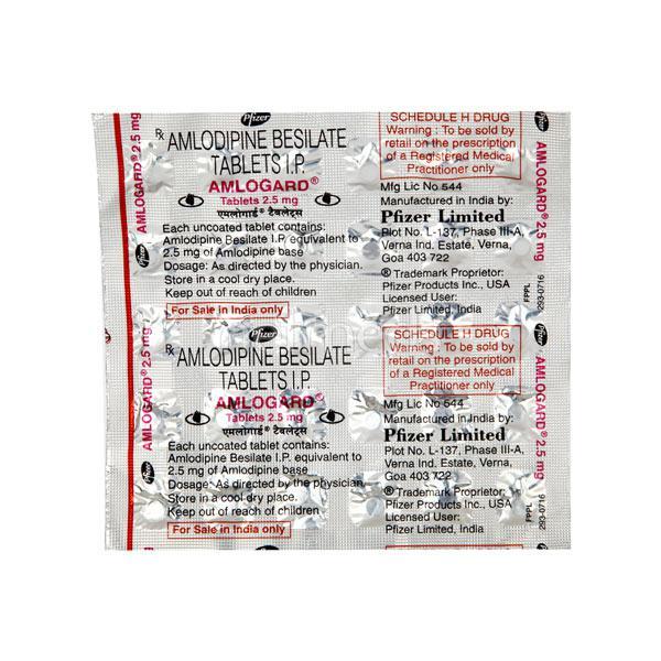 amlogard 2.5mg tablets