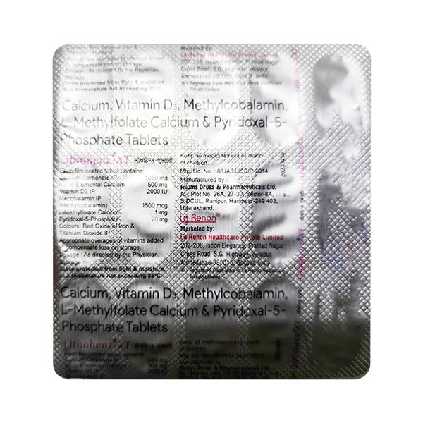 Lithohenz XT Tablet 15's Price, Uses, Side effects | Netmeds