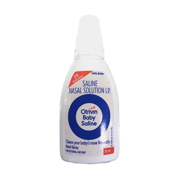 Buy OTRIVIN BABY SALINE Nasal Spray 20ml Online | Netmeds