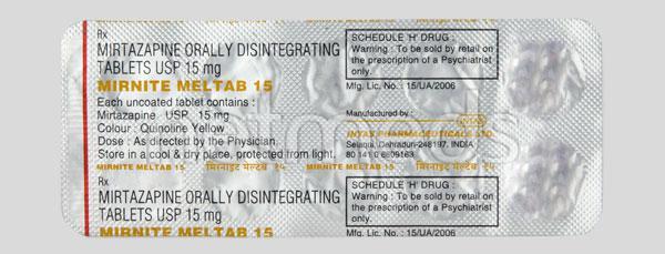 mirnite meltab 15mg tablet
