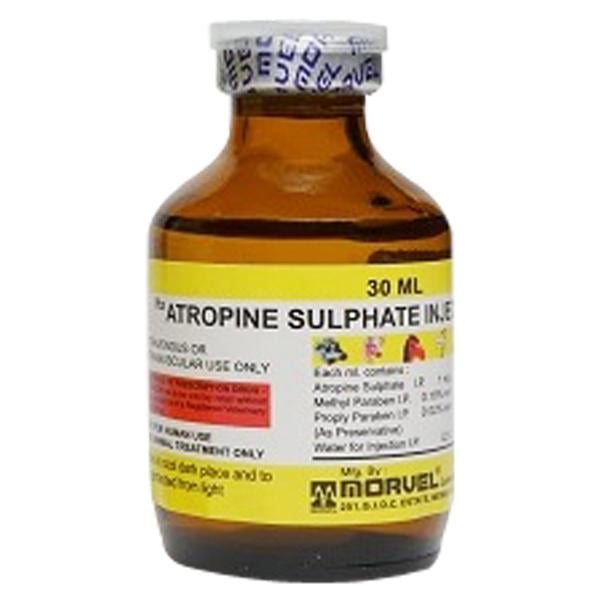 Buy ATROPINE SULPHATE (VET) Injection 30ml Online at Upto 25% OFF