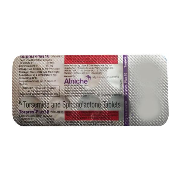 TORPRES PLUS 10 Tablet 10's Price, Uses, Side effects, Substitutes ...