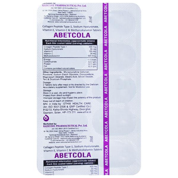 Abetcola Tablet 10'S Price, Uses, Side effects, Substitutes | Netmeds