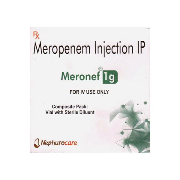 MERONEF 1gm Injection 1's Price, Uses, Side effects, Substitutes | Netmeds