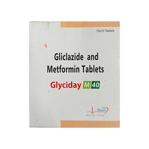 GLYCIDAY M 40mg Tablet 10's : Price, Uses, Side Effects | Netmeds