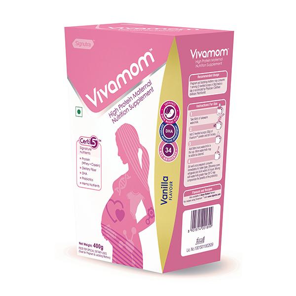 Buy Vivamom Vanilla Flavour Powder 400gm Online at Discounted Price ...