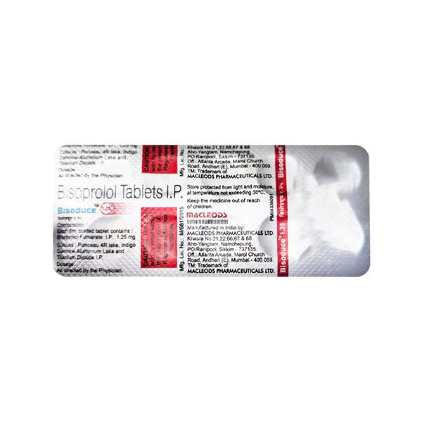 Bisoduce 1.25 Tablet 10's Price, Uses, Side effects | Netmeds