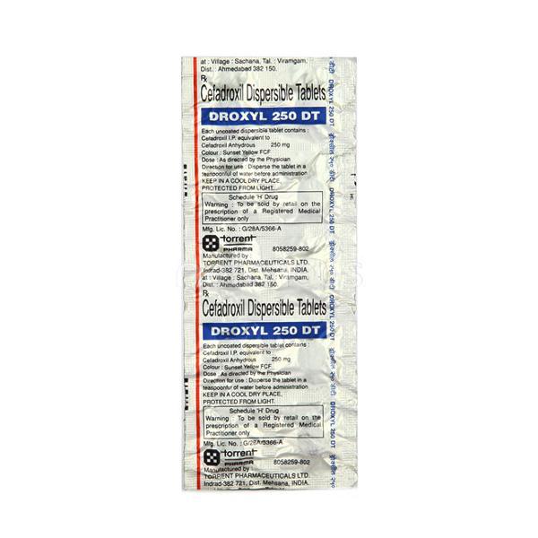 droxyl dt 250mg tablet