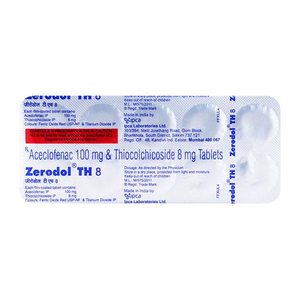zerodol th 8mg tablet