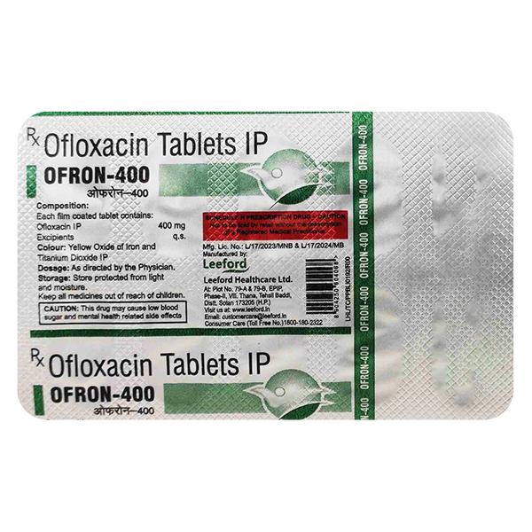 Ofron 400 Tablet 10's Price, Uses, Side effects | Netmeds