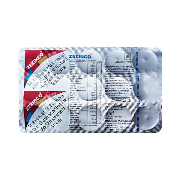 Zezinco Tablet 15's Price, Uses, Side effects | Netmeds