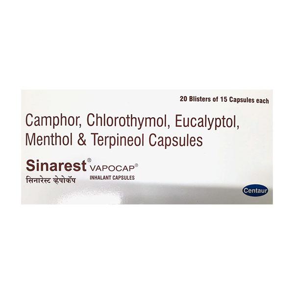 Sinarest Vapocap 15's Price, Uses, Side effects | Netmeds