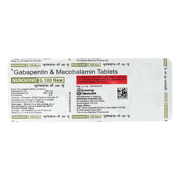 nurokind g new 100mg tablet