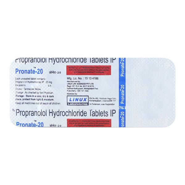 Pronate 20mg Tablet 10'S : Price, Uses, Side Effects | Netmeds