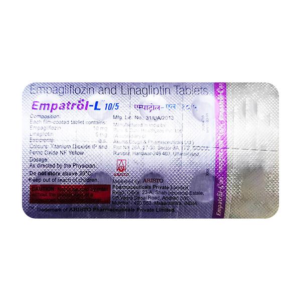 Empatrol L 10/5 Tablet 10's Price, Uses, Side effects | Netmeds