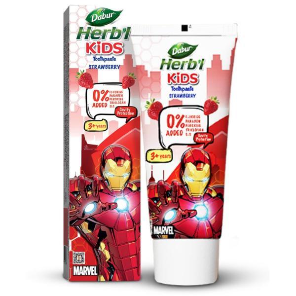 Dabur Herbal Kids Marvel Iron Man Edition Toothpaste (3+ Years ...