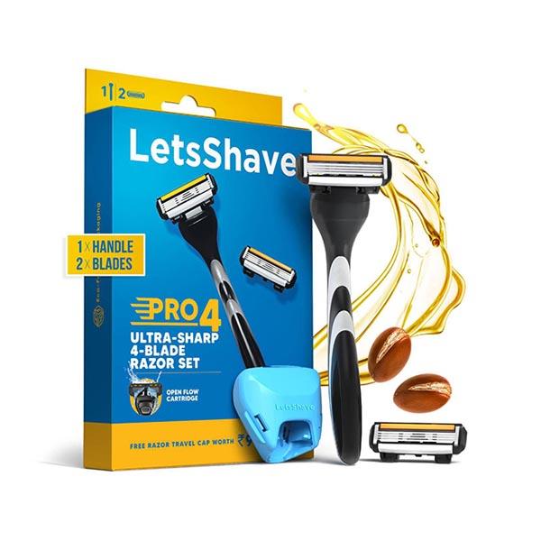 Buy Lets Shave Pro 4 - Blade + Razor Handle + Razor Cap 1's Online at ...