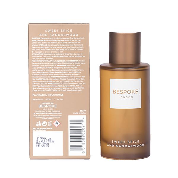 Buy BESPOKE London Sweet Spice and Sandalwood Eau De Parfum 100 ml