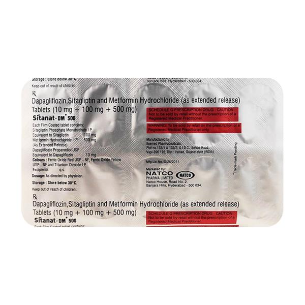 SITANAT DM 500 Tablet 10's