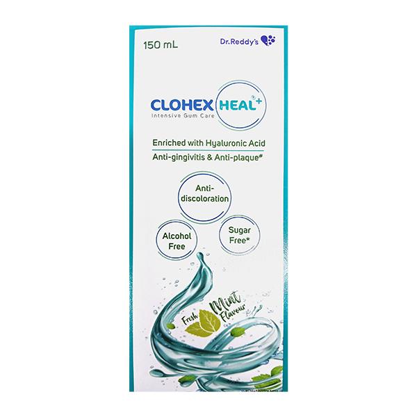 Clohex Heal + Sugar Free Fresh Mint Flavour Intensive Gum Care Liquid ...