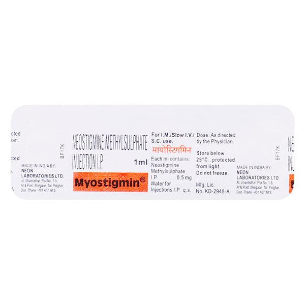 Buy Myostigmin Injection 5ml Online at Upto 25% OFF | Netmeds