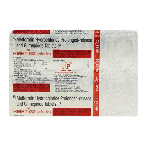 Hmet G 2Mg Tablet 10's : Price, Uses, Side Effects | Netmeds
