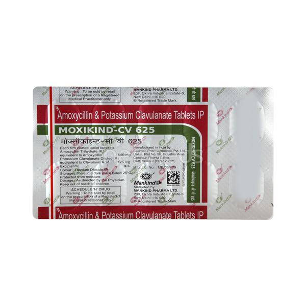 moxikind cv 625mg tablet