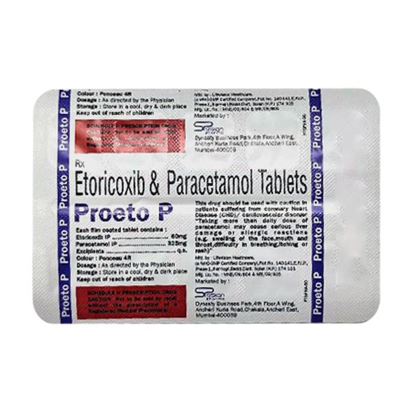 Buy PROETO P Tablet 10's Online | Netmeds