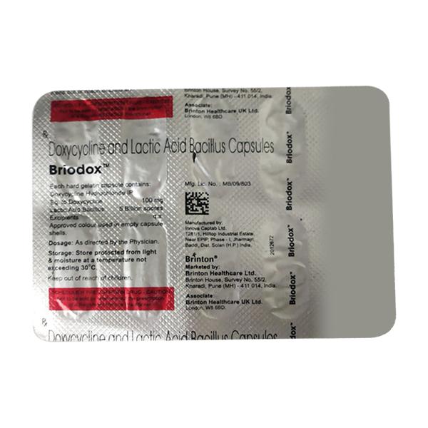 BRIODOX Capsule 10's Price, Uses, Side effects, Substitutes | Netmeds