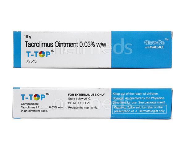 T Top 0.03% Ointment 10gm Price, Uses, Side effects, Substitutes | Netmeds