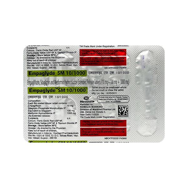 EMPAGLYDE SM 10/1000 Tablet 10's