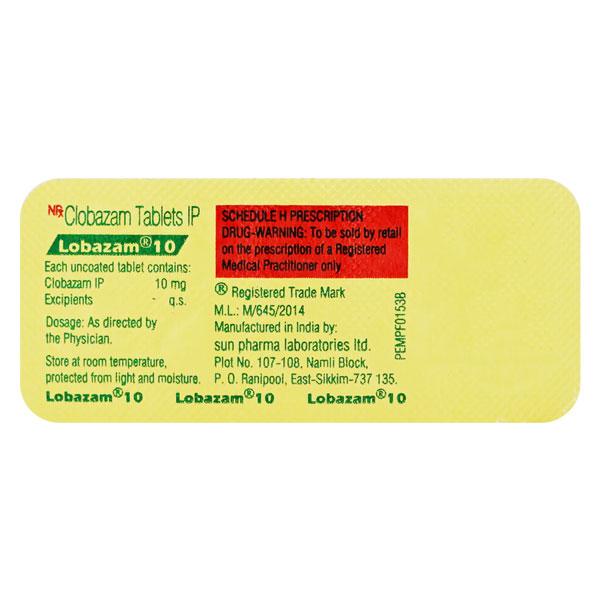 lobazam 10mg tablets