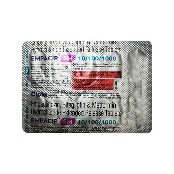 Empacip Sm 10/100/1000 Tablet 10's Price, Uses, Side effects | Netmeds