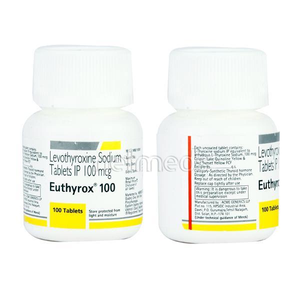 euthyrox 100mcg tablet
