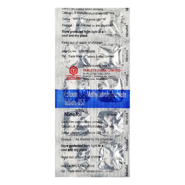 Ninefol Tablet 10'S Price, Uses, Side effects, Substitutes | Netmeds