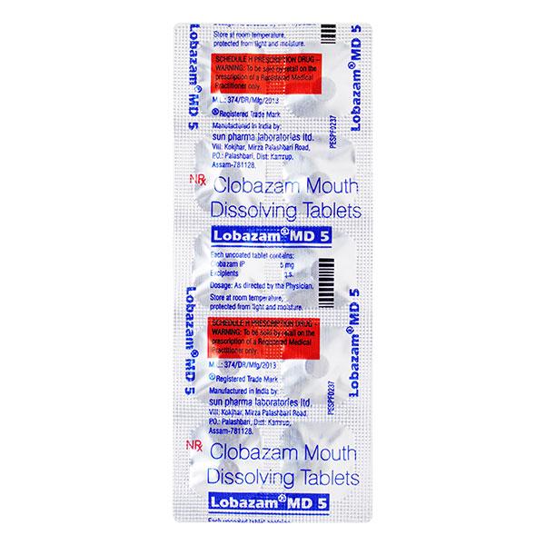 lobazam md 5mg tablet