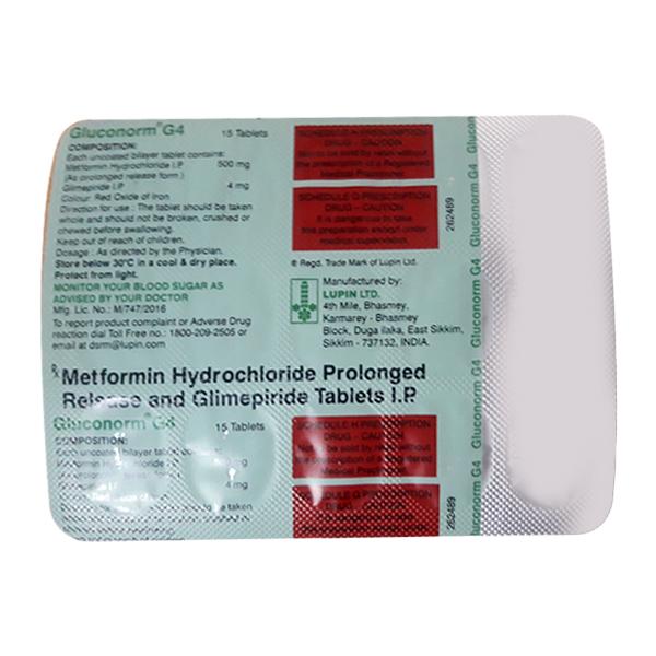 gluconorm g4 tablet