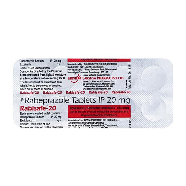 RABISAFE 20 Tablet 10's Price, Uses, Side effects, Substitutes | Netmeds