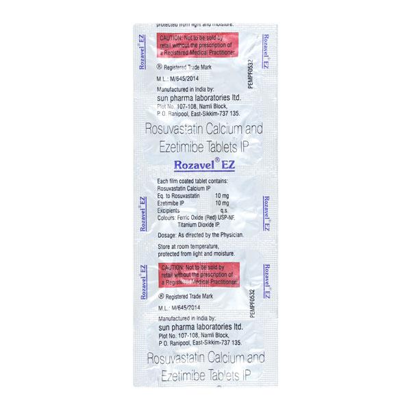 Buy Rozavel EZ Tablet 10'S Online at Upto 25% OFF | Netmeds