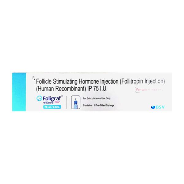 FOLIGRAF 75iu Prefilled Syringe(Pfs) 0.5ml