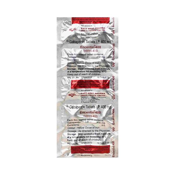 Encentin 400mg Tablet 10'S : Uses, Side Effects, Price | Netmeds