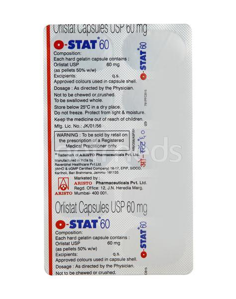 Buy O Stat 60mg Capsule 10'S Online at Upto 25% OFF | Netmeds